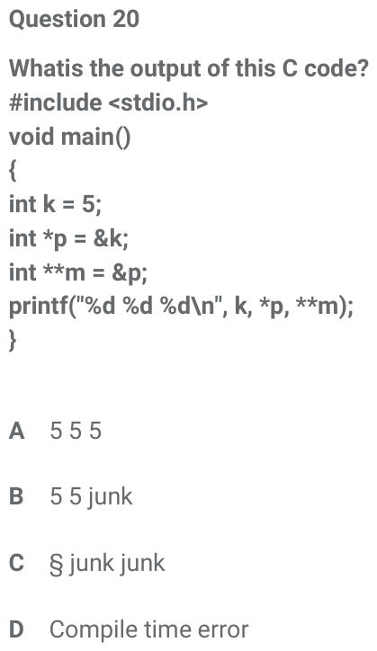 Figure for question 20, ISRO Computer Science (CSE) 2016