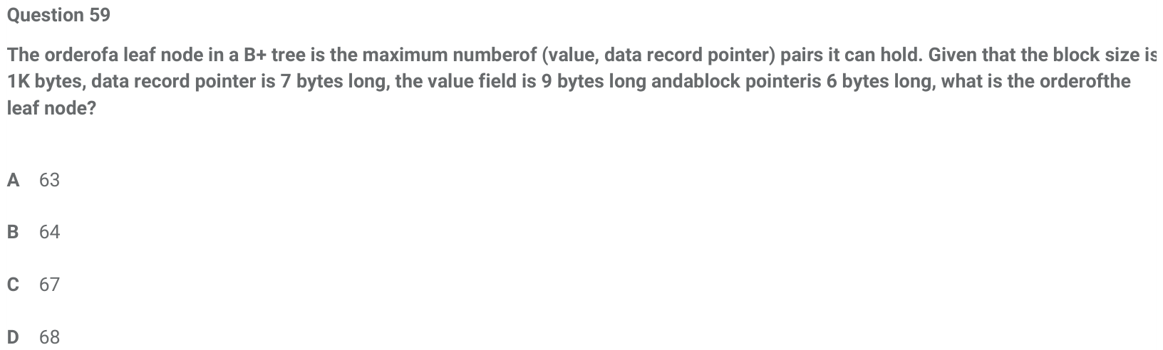 Figure for question 59, ISRO Computer Science (CSE) 2016