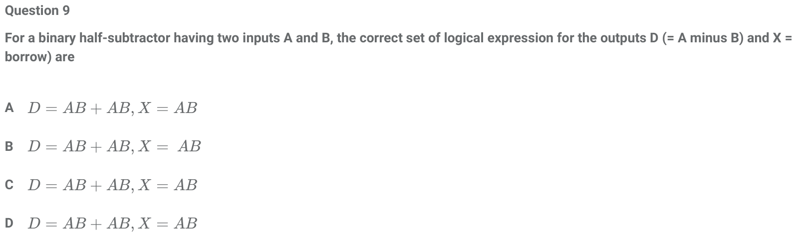 Figure for question 9, ISRO Computer Science (CSE) 2016