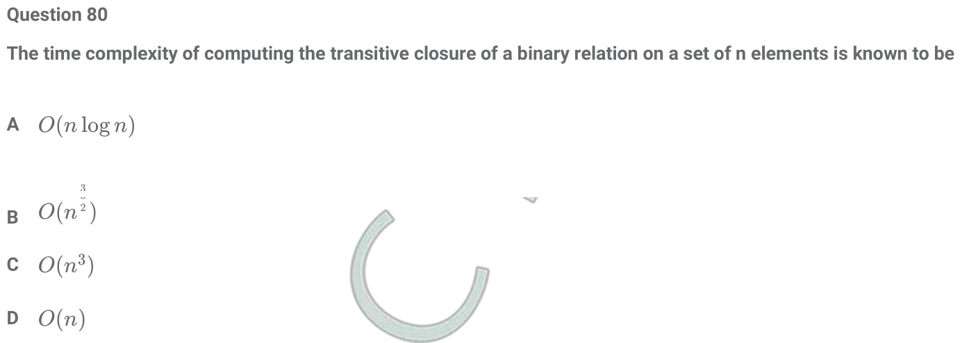 Figure for question 80, ISRO Computer Science (CSE) 2017-2
