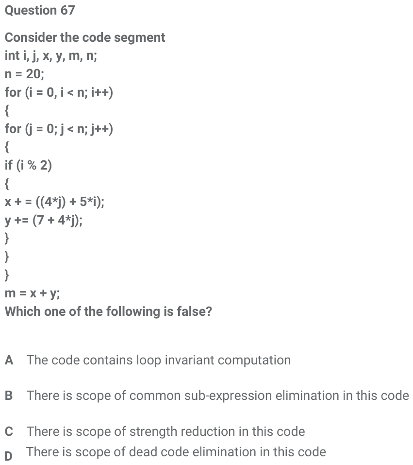 Figure for question 67, ISRO Computer Science (CSE) 2017