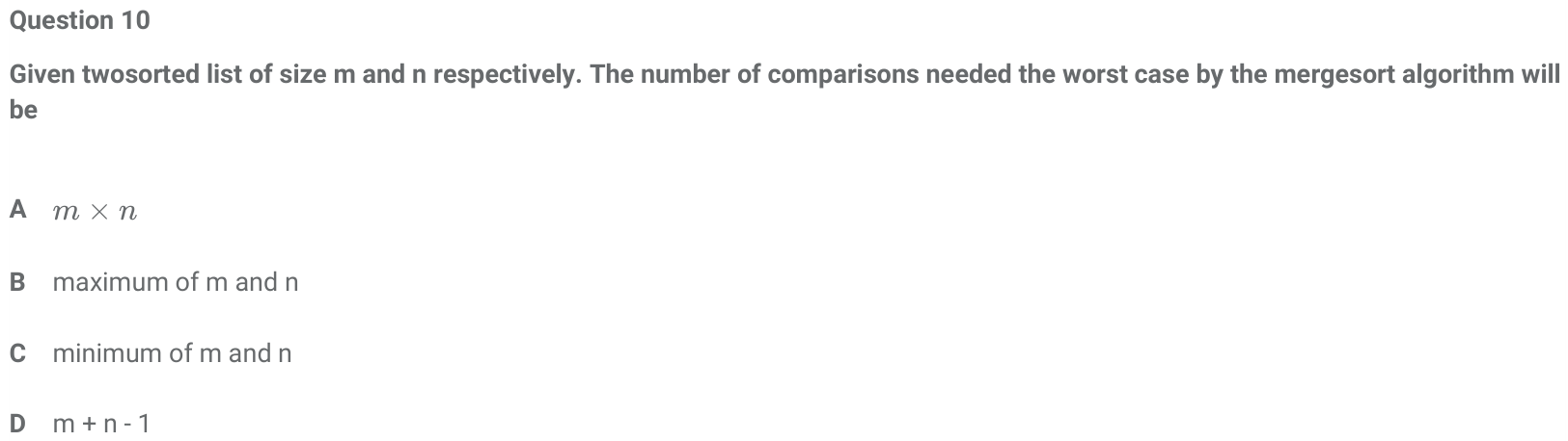 Figure for question 10, ISRO Computer Science (CSE) 2018