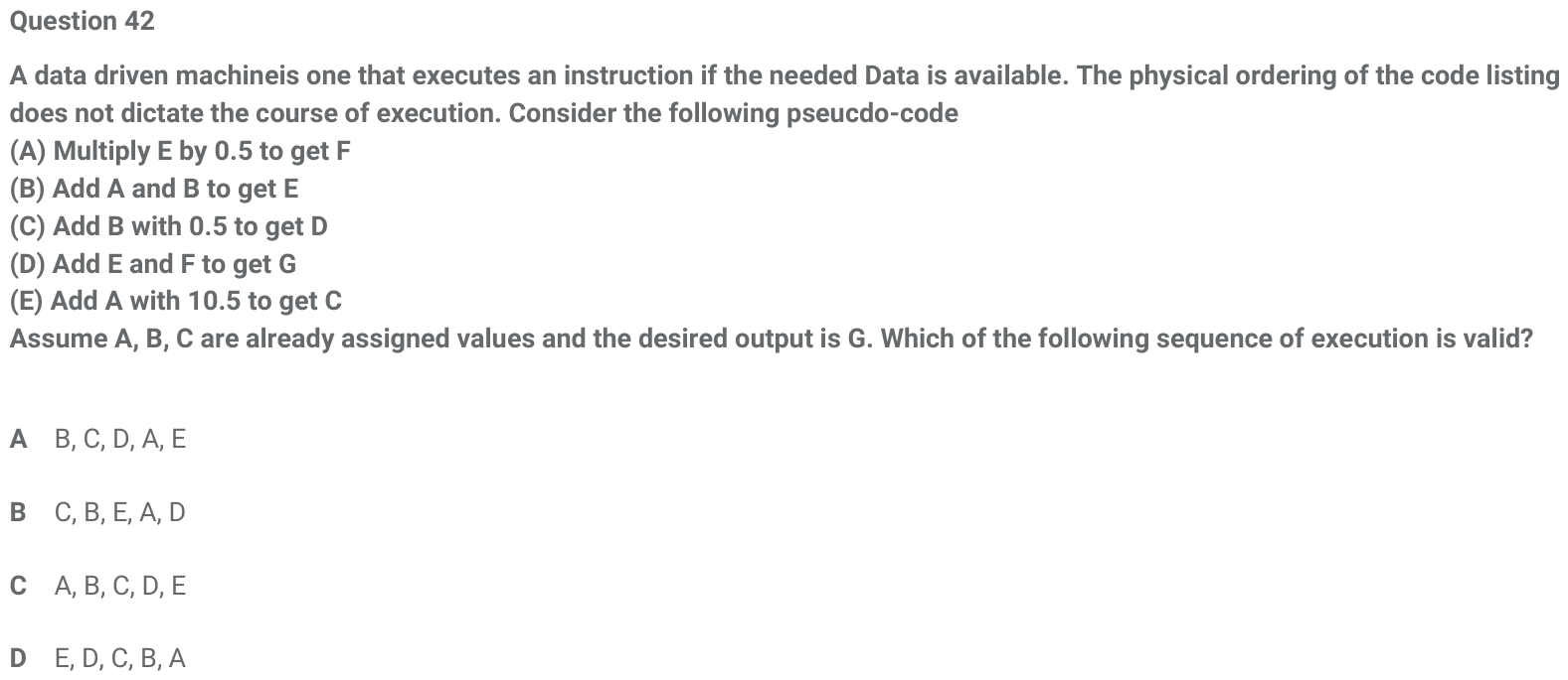 Figure for question 42, ISRO Computer Science (CSE) 2018
