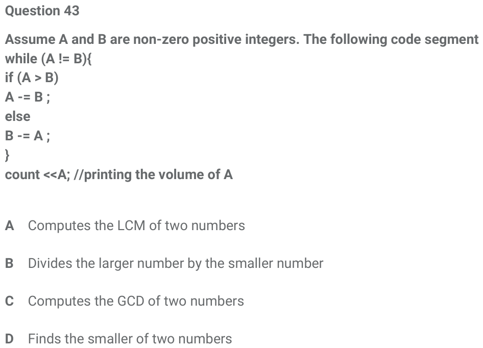 Figure for question 43, ISRO Computer Science (CSE) 2018