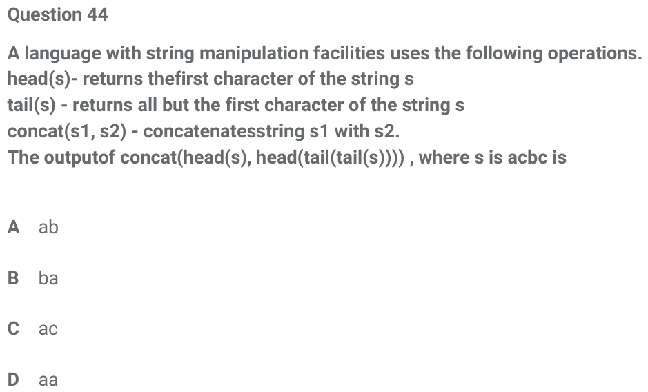 Figure for question 44, ISRO Computer Science (CSE) 2018