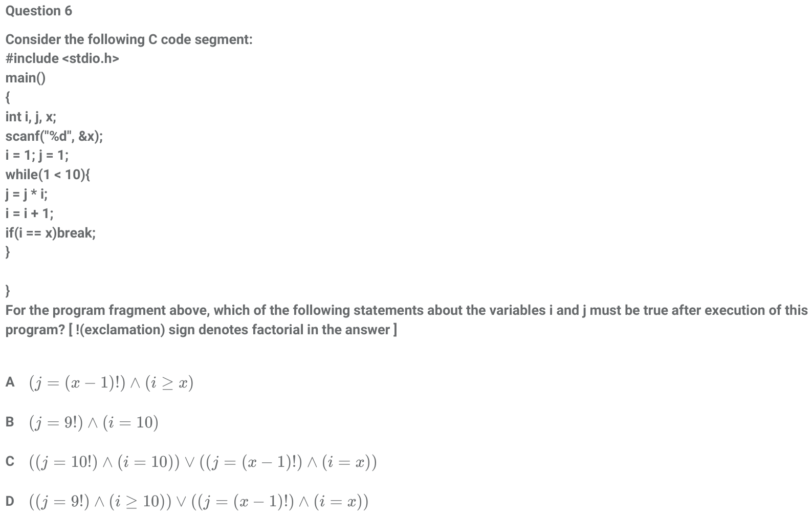 Figure for question 6, ISRO Computer Science (CSE) 2018