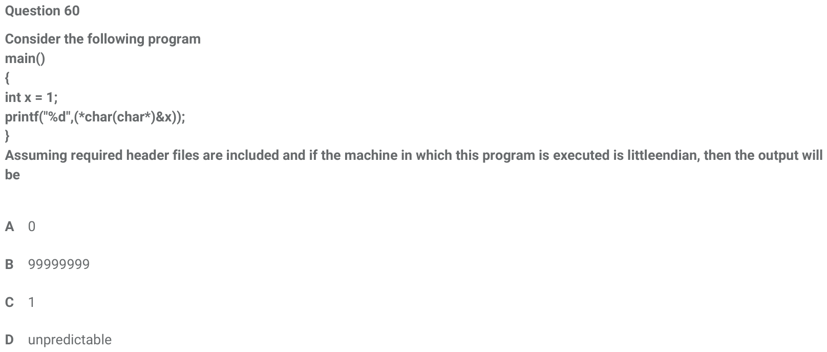 Figure for question 60, ISRO Computer Science (CSE) 2018