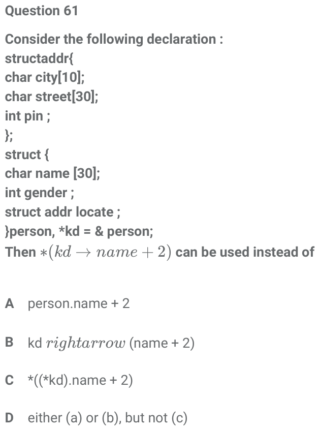 Figure for question 61, ISRO Computer Science (CSE) 2018