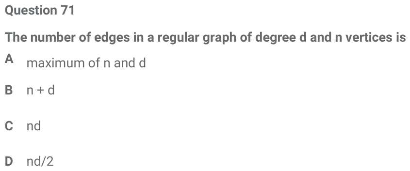 Figure for question 71, ISRO Computer Science (CSE) 2018