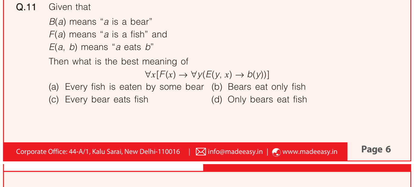 Figure for question 11, ISRO Computer Science (CSE) 2020