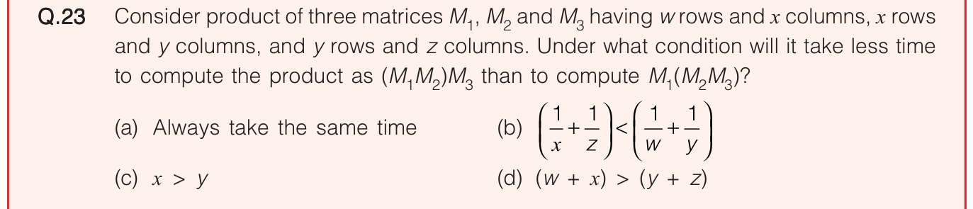 Figure for question 23, ISRO Computer Science (CSE) 2020