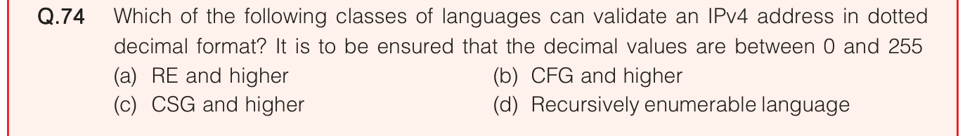 Figure for question 74, ISRO Computer Science (CSE) 2020
