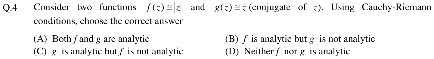 Figure for question 4, GATE XE (Engineering Sciences) 2012