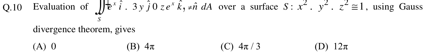 Figure for question 10, GATE XE (Engineering Sciences) 2012