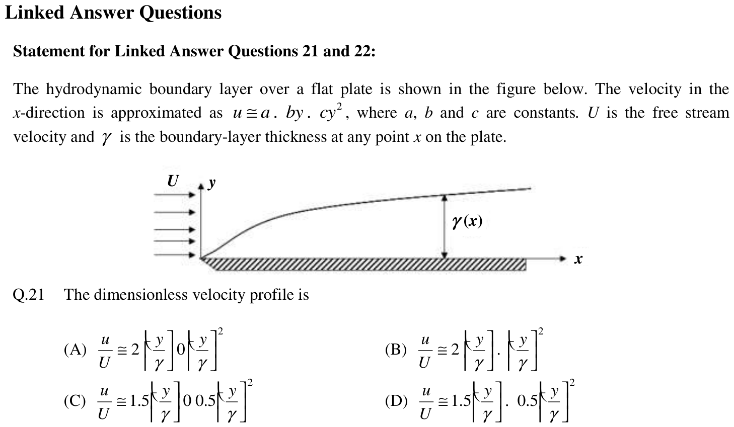 Figure for question 21, GATE XE (Engineering Sciences) 2012