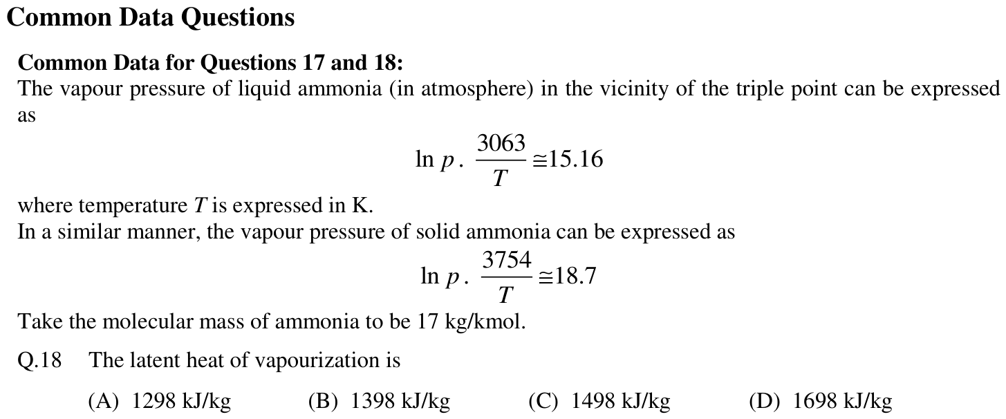 Figure for question 18, GATE XE (Engineering Sciences) 2012