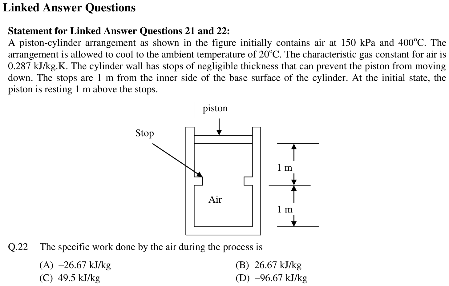 Figure for question 22, GATE XE (Engineering Sciences) 2012