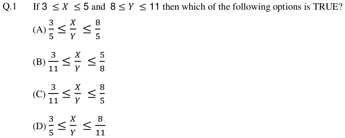 Figure for question 1, GATE XE (Engineering Sciences) 2013