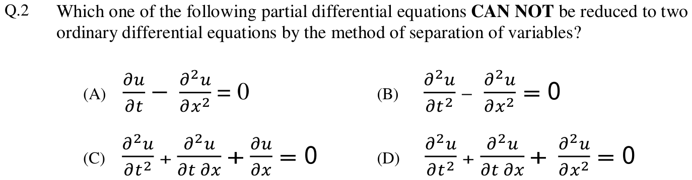 Figure for question 2, GATE XE (Engineering Sciences) 2013