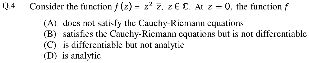 Figure for question 4, GATE XE (Engineering Sciences) 2013