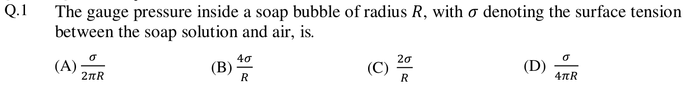 Figure for question 1, GATE XE (Engineering Sciences) 2013
