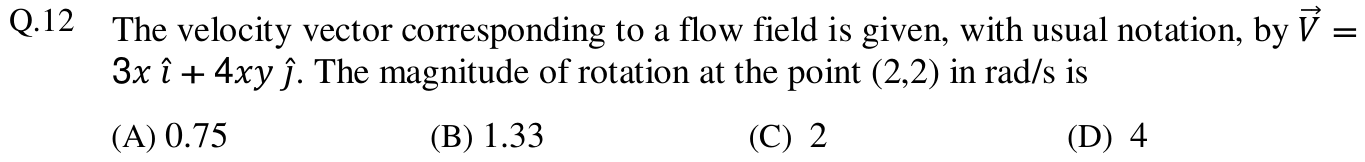 Figure for question 12, GATE XE (Engineering Sciences) 2013