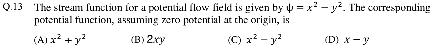 Figure for question 13, GATE XE (Engineering Sciences) 2013