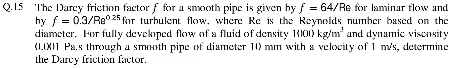 Figure for question 15, GATE XE (Engineering Sciences) 2013