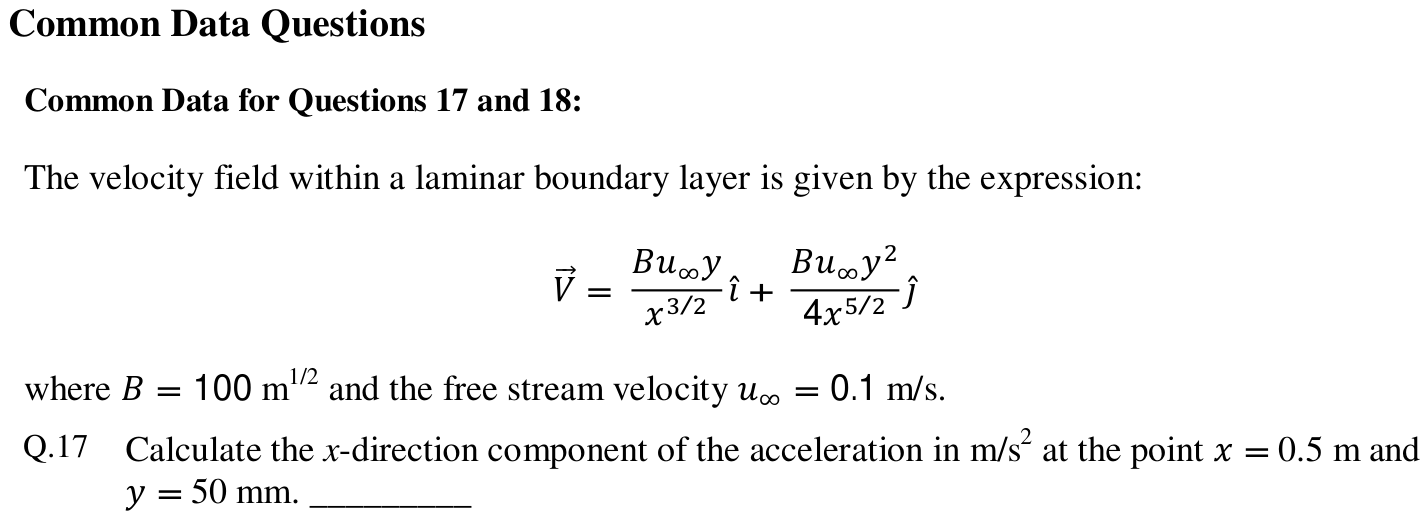 Figure for question 17, GATE XE (Engineering Sciences) 2013