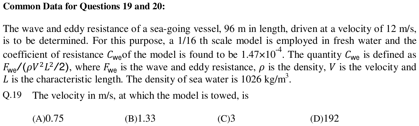 Figure for question 19, GATE XE (Engineering Sciences) 2013