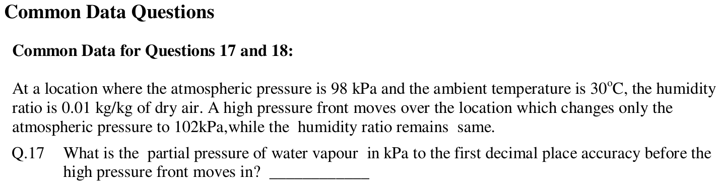 Figure for question 17, GATE XE (Engineering Sciences) 2013