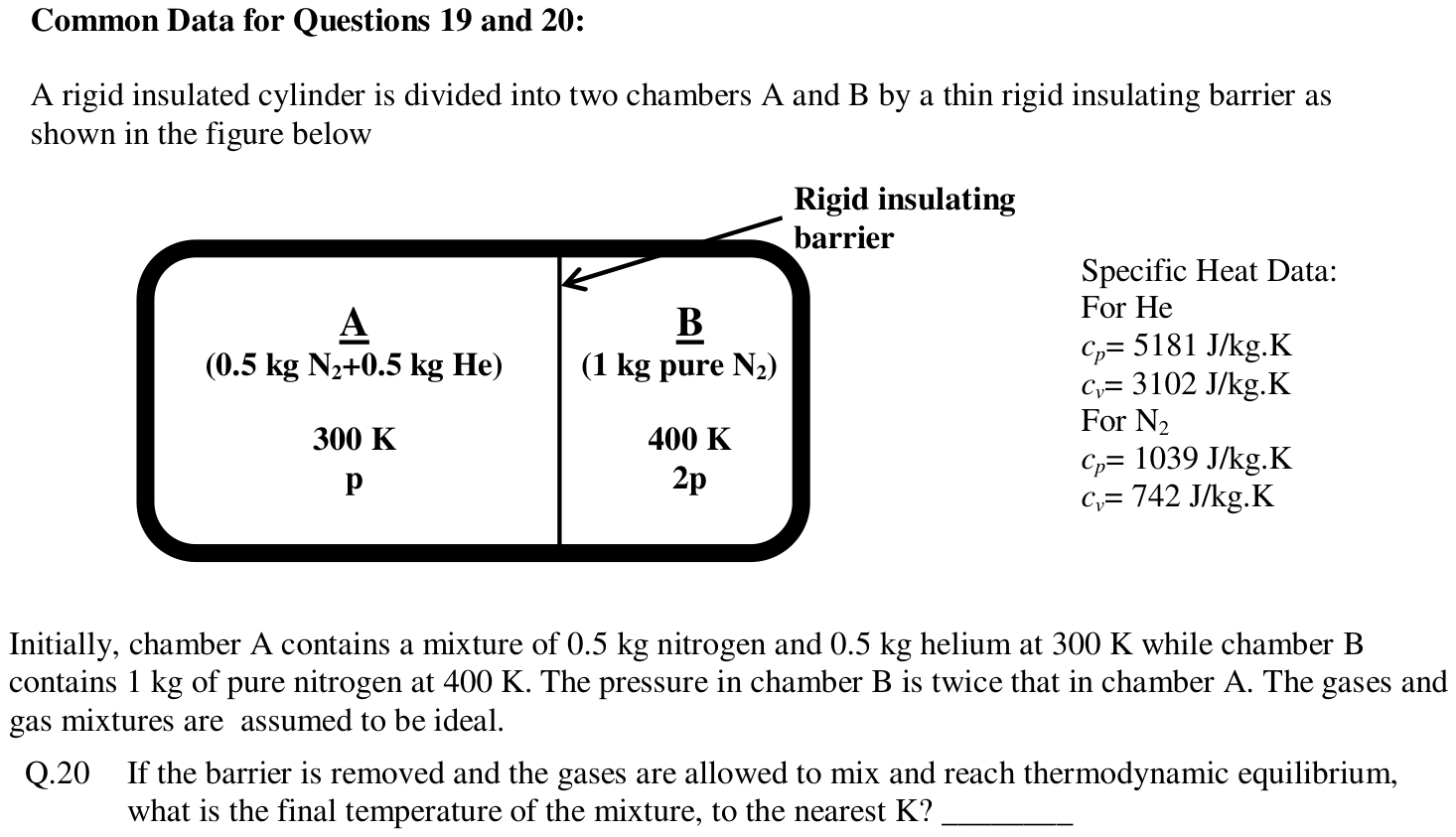Figure for question 20, GATE XE (Engineering Sciences) 2013