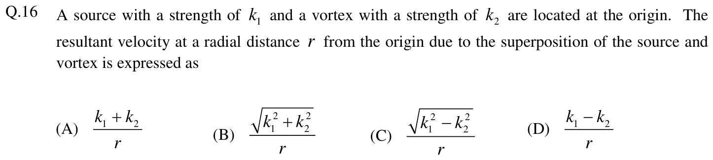 Figure for question 16, GATE XE (Engineering Sciences) 2014