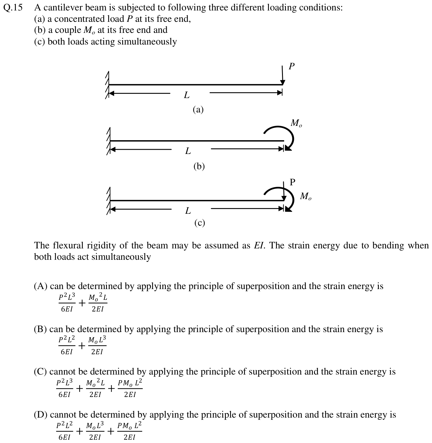 Figure for question 15, GATE XE (Engineering Sciences) 2014