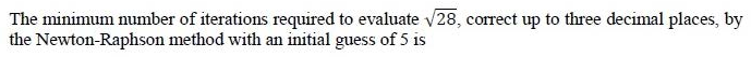Figure for question 11, GATE XE (Engineering Sciences) 2015