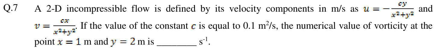 Figure for question 7, GATE XE (Engineering Sciences) 2016