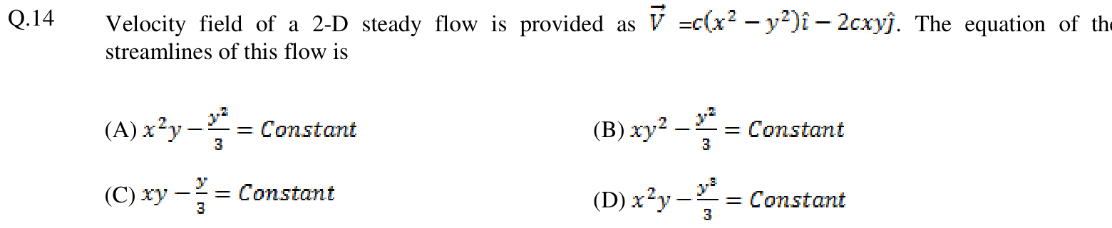 Figure for question 14, GATE XE (Engineering Sciences) 2016