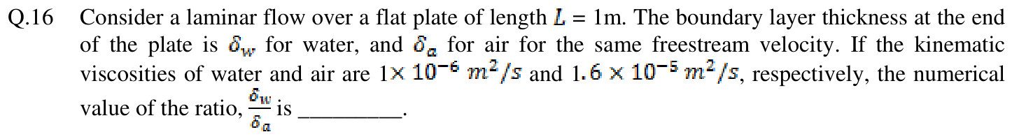 Figure for question 16, GATE XE (Engineering Sciences) 2016