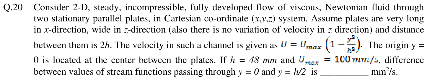 Figure for question 20, GATE XE (Engineering Sciences) 2016