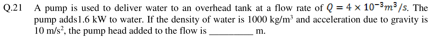 Figure for question 21, GATE XE (Engineering Sciences) 2016