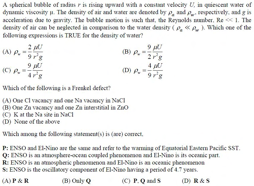 Figure for question 22, GATE XE (Engineering Sciences) 2017