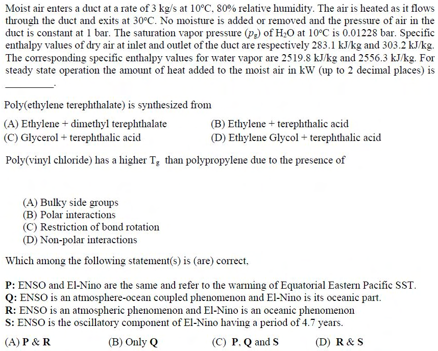 Figure for question 22, GATE XE (Engineering Sciences) 2017
