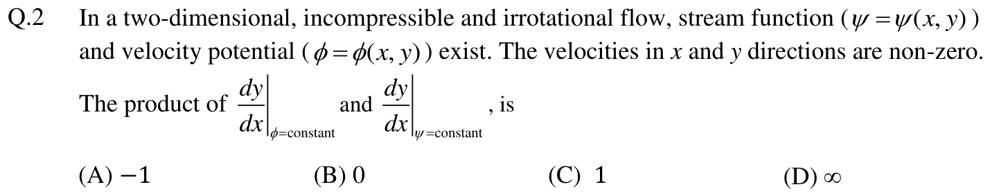Figure for question 2, GATE XE (Engineering Sciences) 2018