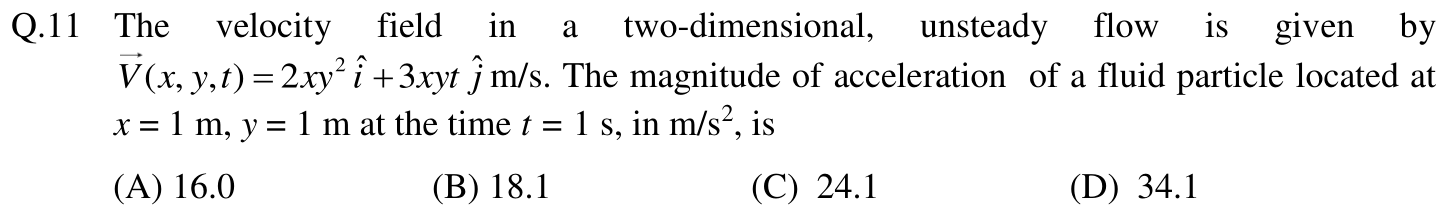 Figure for question 11, GATE XE (Engineering Sciences) 2018