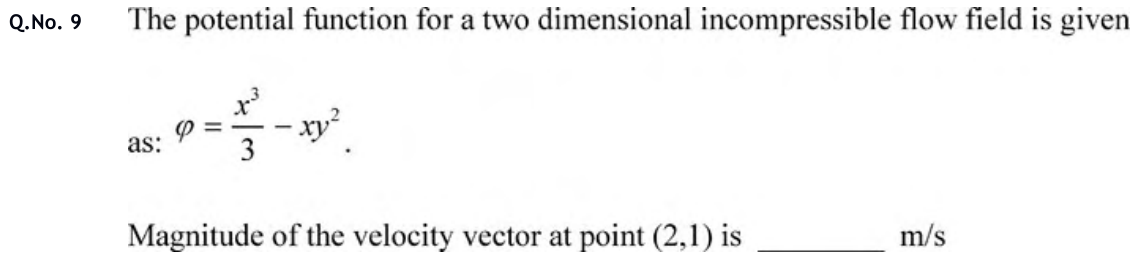 Figure for question 9, GATE XE (Engineering Sciences) 2020