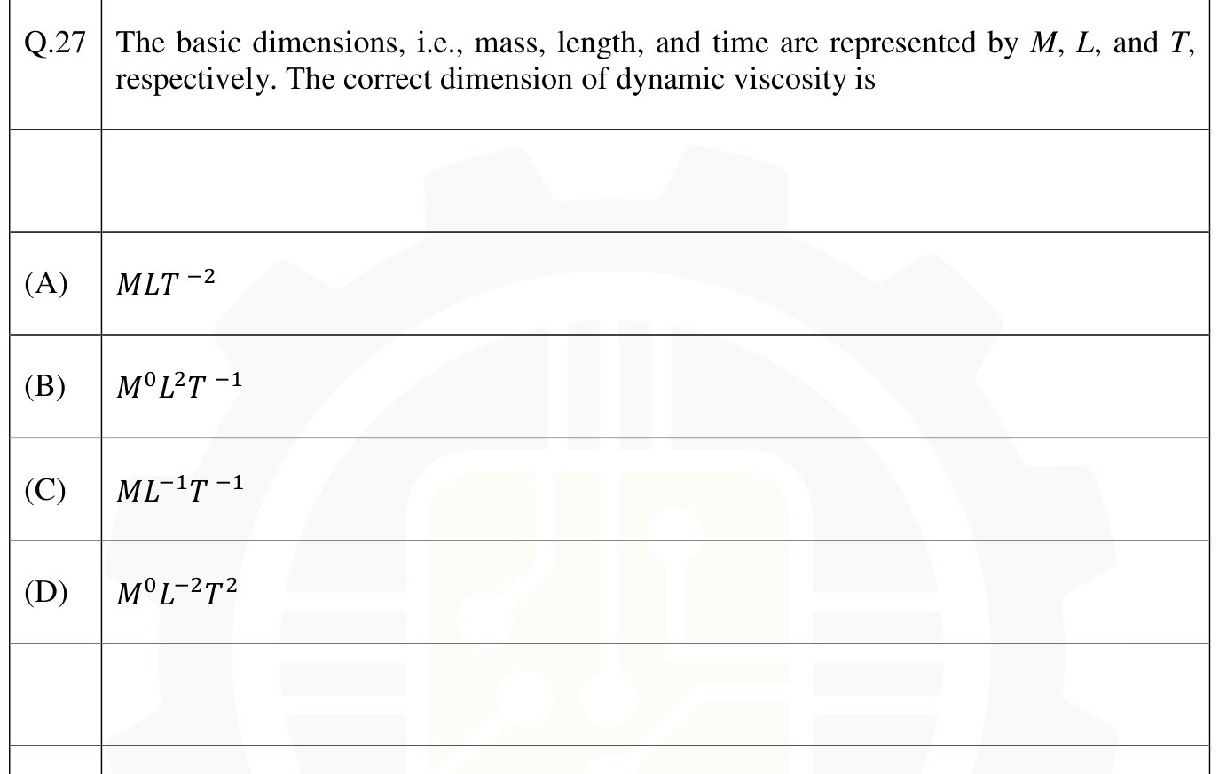 Figure for question 27, GATE XE (Engineering Sciences) 2026