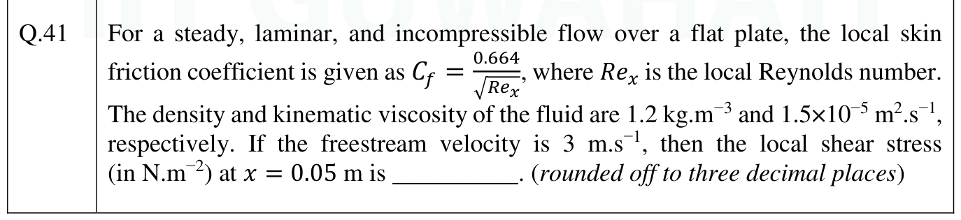 Figure for question 41, GATE XE (Engineering Sciences) 2026