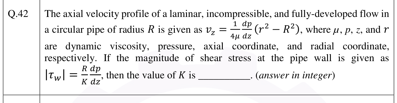 Figure for question 42, GATE XE (Engineering Sciences) 2026