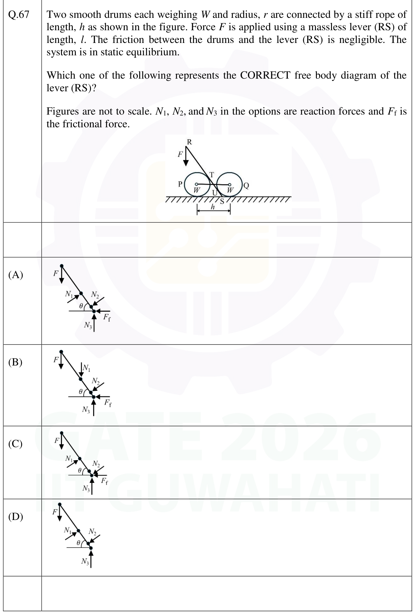 Figure for question 45, GATE XE (Engineering Sciences) 2026
