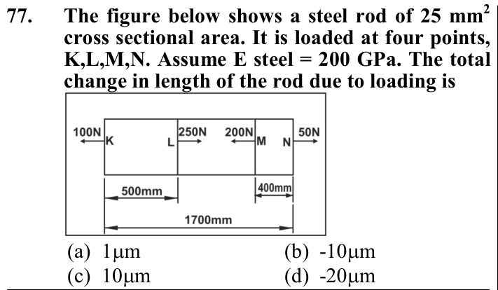 Figure for question 77, ISRO Mechanical & Aerospace 2012
